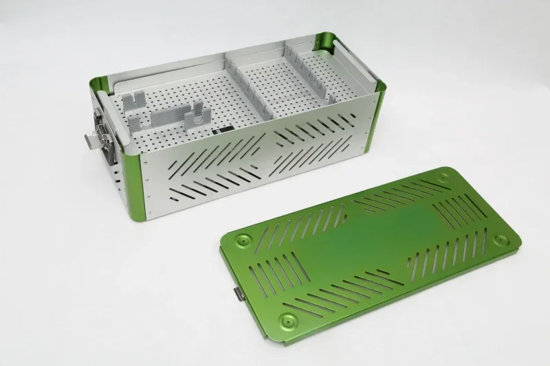 High quality fast shipping stainless steel surgical instrument sterilization containers trays box