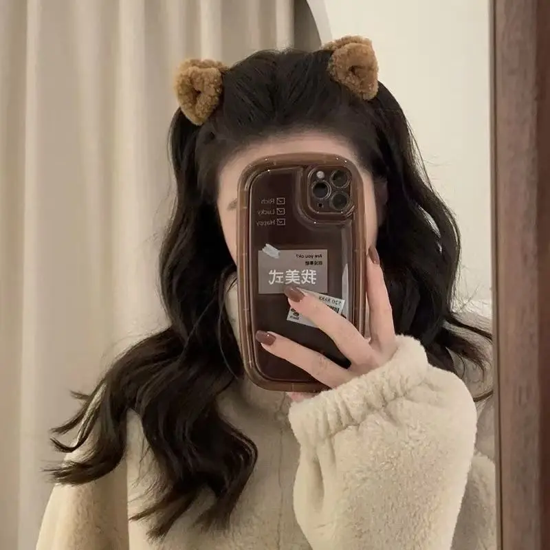 

New Maillard Color Small Hair Claw Clips for Women Princess Hair Side Bang Barrettes Ear Back Clip Cute Daily Headwear Accessory