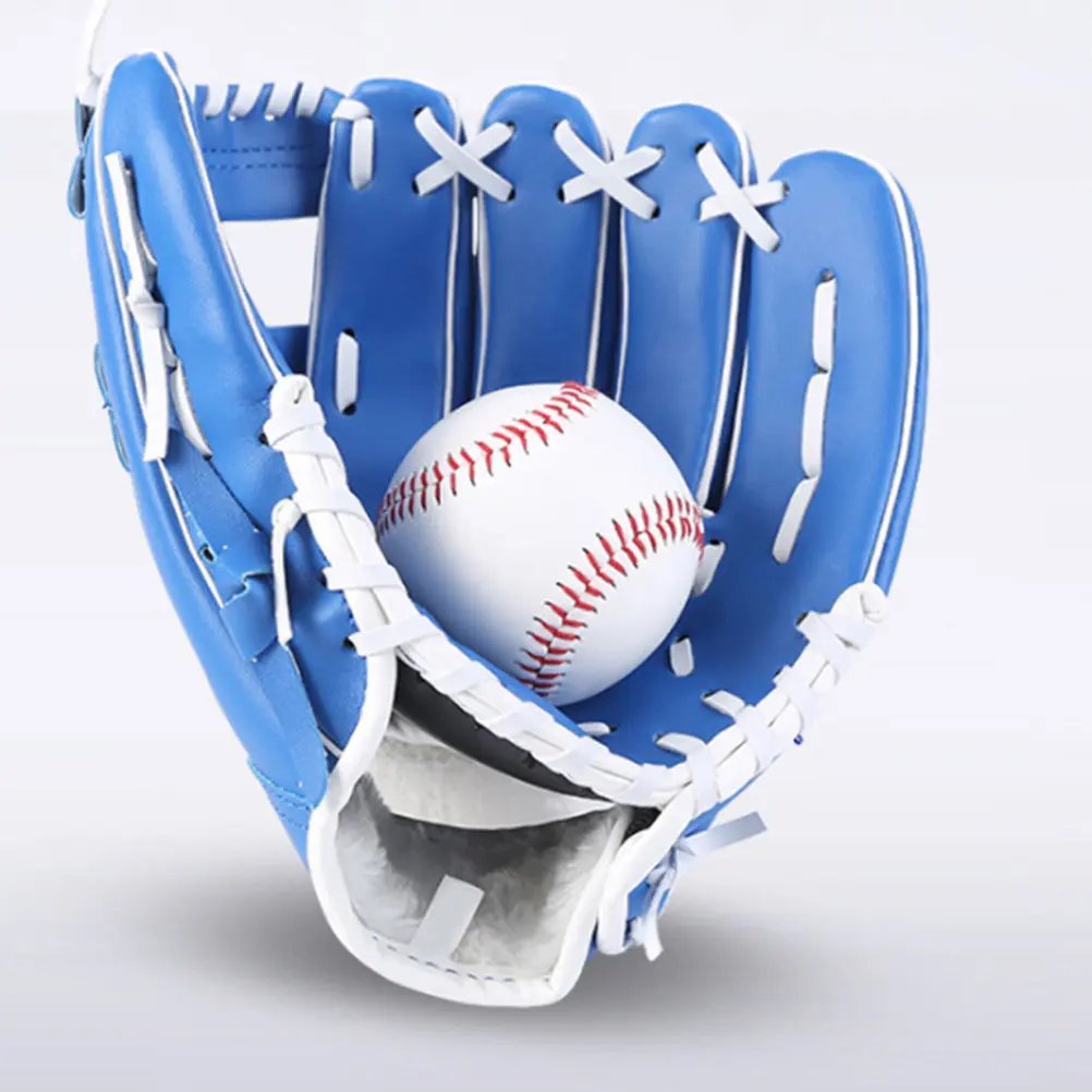 1Pcs Baseball Glove PU Material Lightweight Soft Softball Glove for Beginner Training Pitcher Infielder Gloves