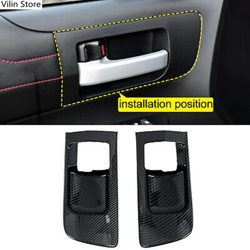 Car Door Handle Bowl Cover Trim Strip Inner Door Handle Decorative Frame Suitable for Toyota - XK50 2014-2021