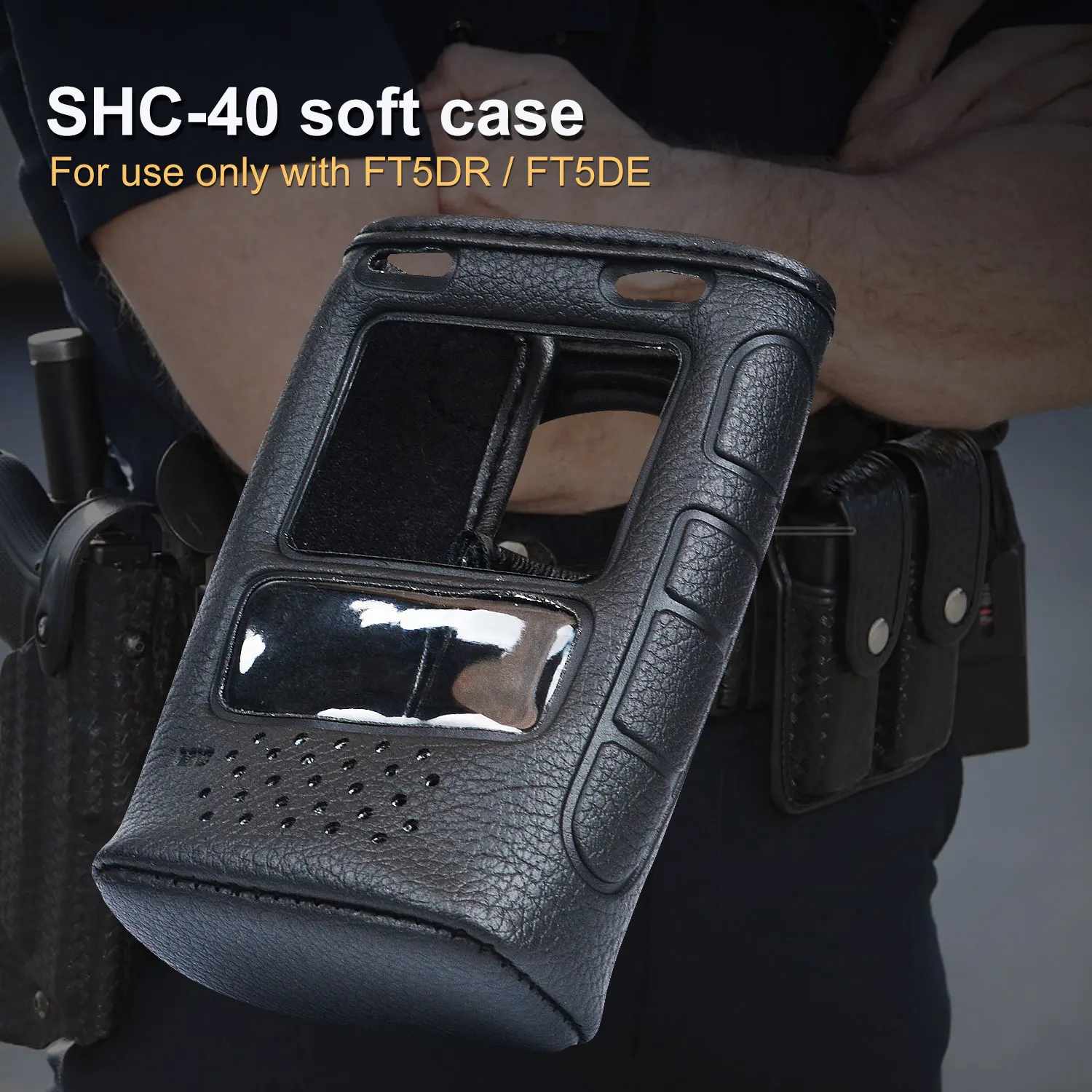 

Walkie Talkie Holder Protective Pouch SHC-40 Ethylene Soft Case for Yaesu FT5DR FT5DE