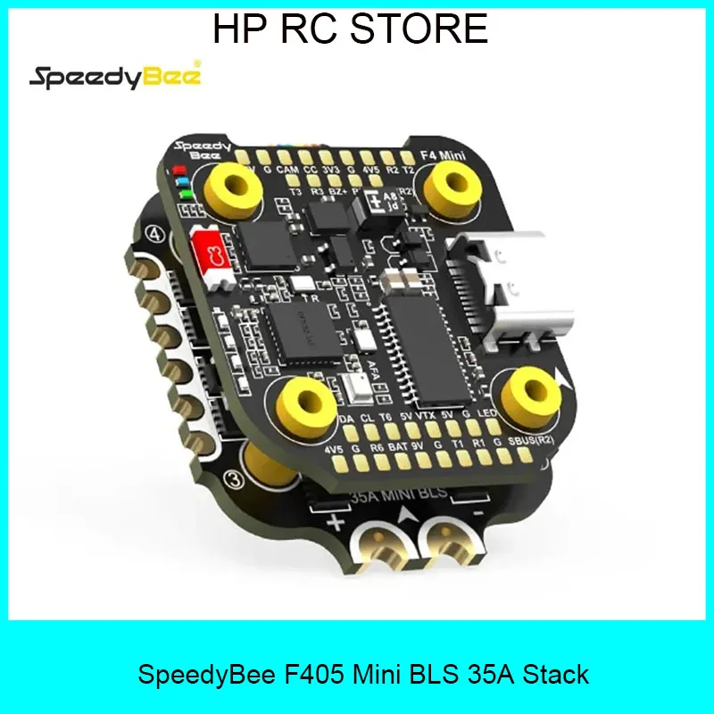 

SpeedyBee F405 Mini 20x20 Stack - 35A BLHELI_S 4in1 ESC & Flight Controller, 3-6S for FPV Freestyle Drones