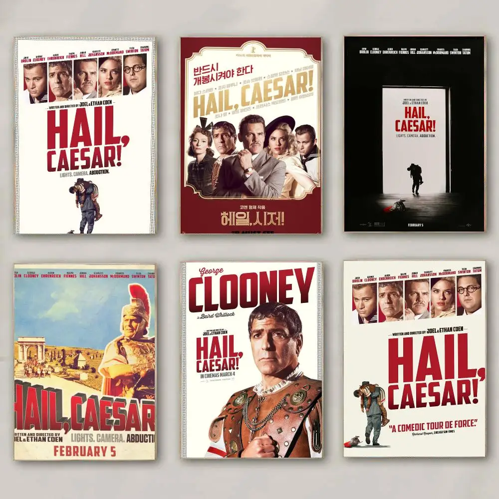 classic movie H-Hail Caesar-R Poster Modern Wall Decal for Living Room Cafe Office Bar and Bedroom