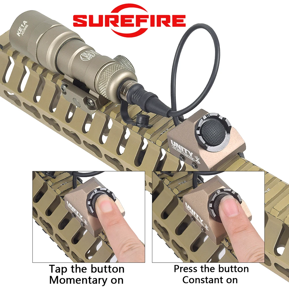 20mm Rail Surefire M300B M300C M600B M600C Flashlight With SF UNITY Pressure Remote Switch Surefire Scout Light