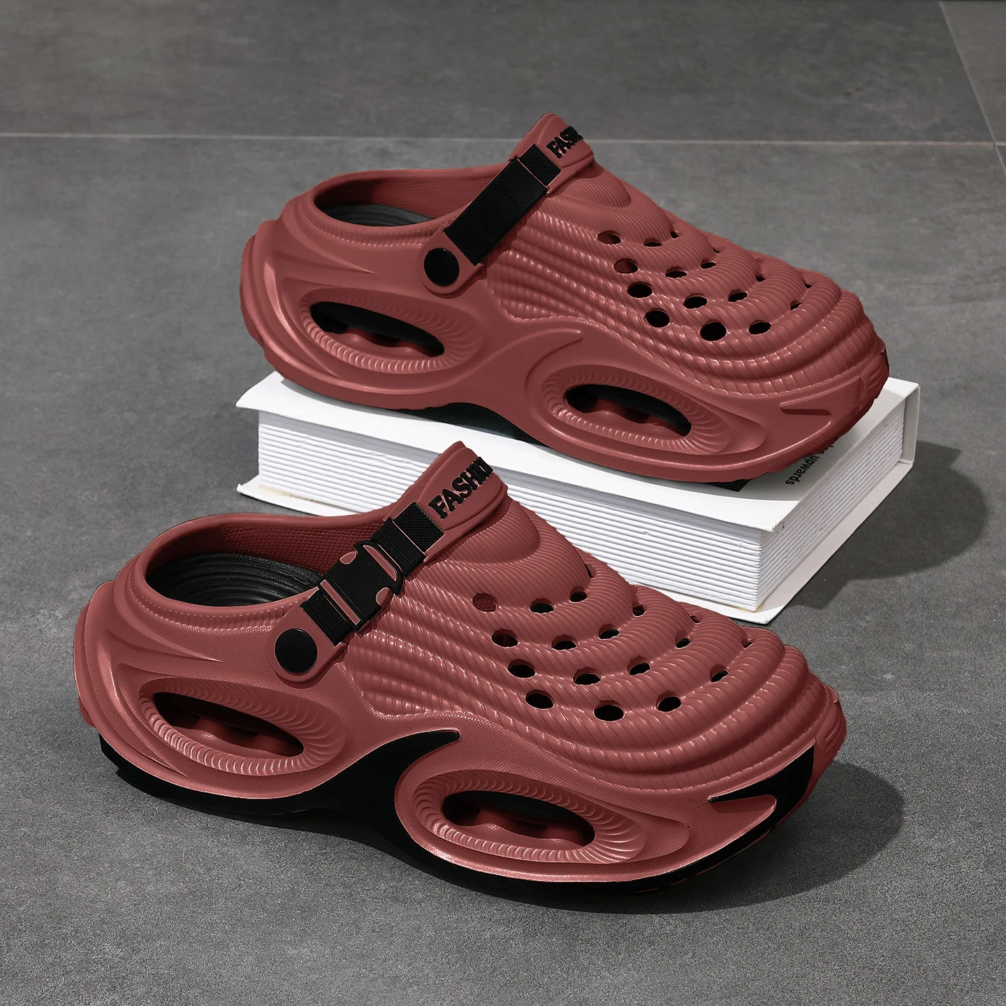 Herren Damen Outdoor Wasserschuhe Schnelltrocknend Atmungsaktive Garten-Clogs Rutschfeste Dicke Sohlen Strand-Slipper Lässige Wading-Aqua-Schuhe – Detail 15