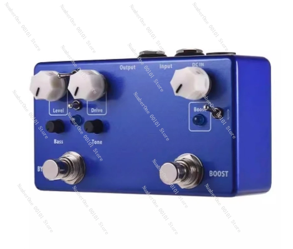 Suitable for preamplifier guitar pedal 2-in-1 metal shell, equipped with guitar accessories