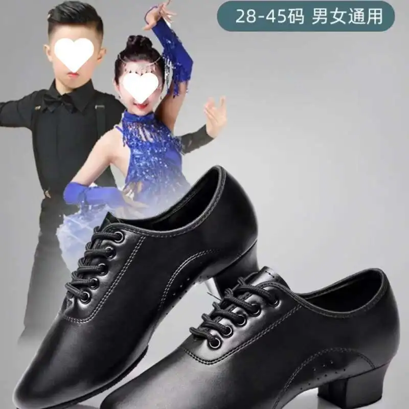 

New Modern Dance Latin Dance Shoes For Men Latin Dance Professional Dance Adult Black Soft Soled Men Practice