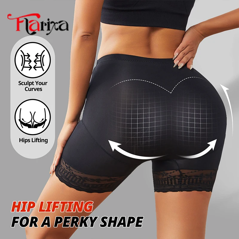 Flarixa Lace High Waist Tummy Shaper Butt Lifter Shapewear Panties Women Belly Control Shorts Slim Thighs Underwear Boxers