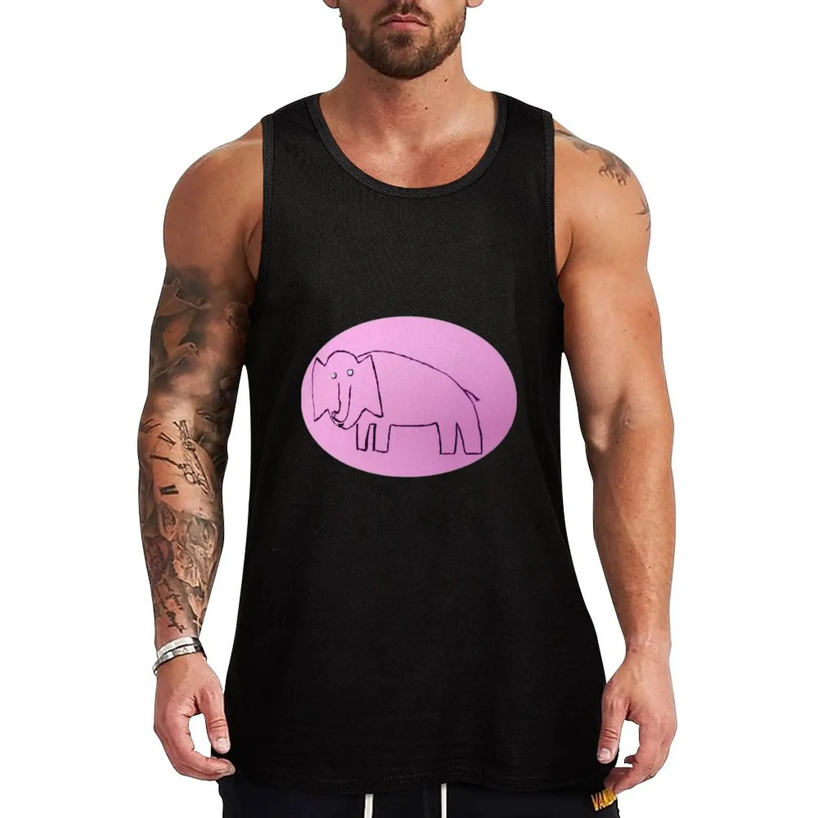 

éléphant - Martin Boisvert Tank Top summer clothes for men singlets for men muscular man