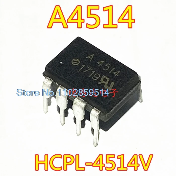 10PCS/LOT  HCPL-4514V A4514 HCPL-4514 A4514V DIP-8