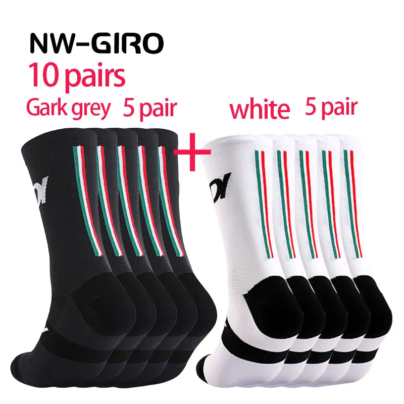 10 Paar Fahrradsocken für Herren, Krankenschwester, Kompression, Radfahren, für Damen, MTB-Schutzsocken, Strümpfe, Sportgriff, Barre-Socken – Detail 6