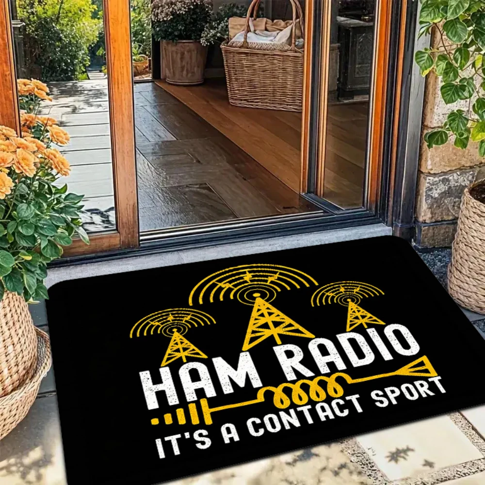 Funny It's A Contact Sport Slogan Print Mat front hall interior floor decor household entrance stylish floor decoration