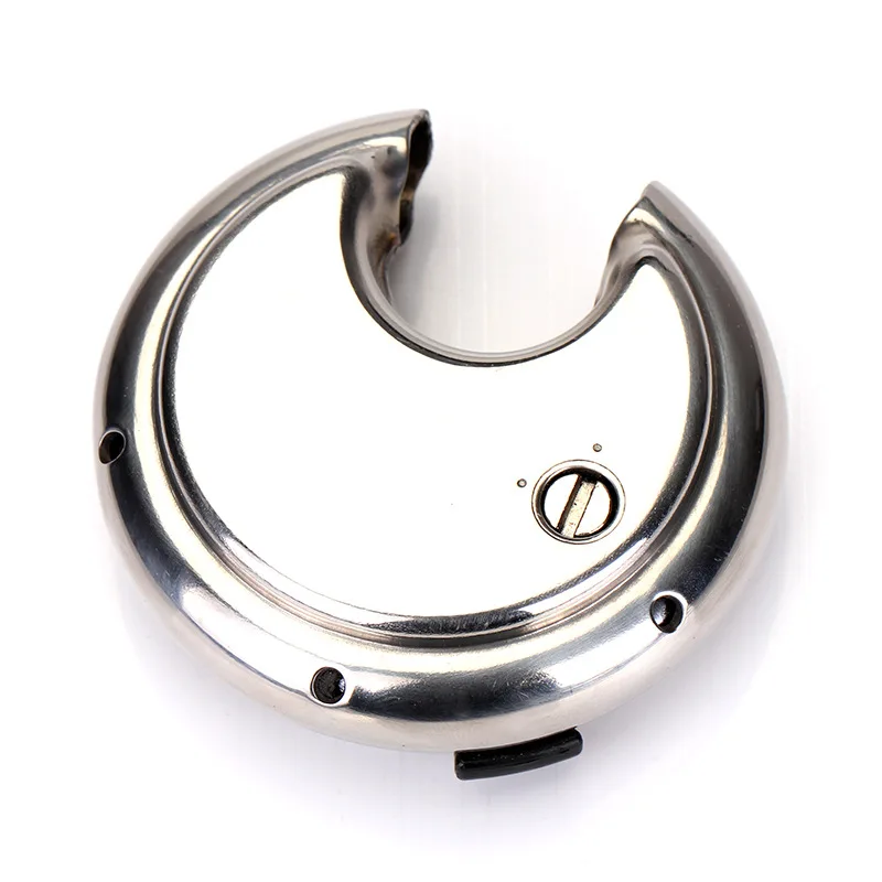 Stainless Steel Discus 4 Digit Combination Padlock Waterproof Rustproof Storage Lock for Shed Toolbox Gate Fence Garage Sliver ﻿