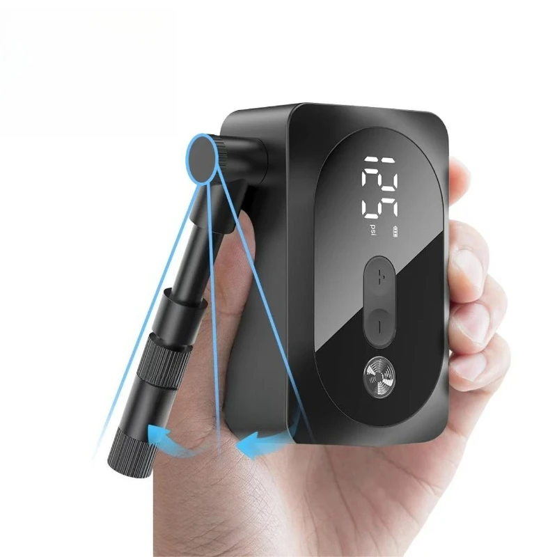 

Multifunctional mountain road bicycle air pump riding intelligent digital display portable electric air pump