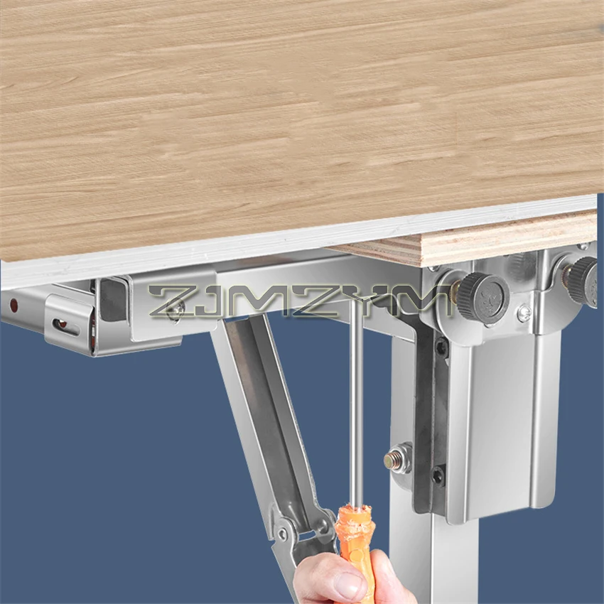 Portable Wood Cutting Bracket Woodworking Workbench Auxiliary Support Frame Stainless Steel Double Row Fluent Bar Support Frame
