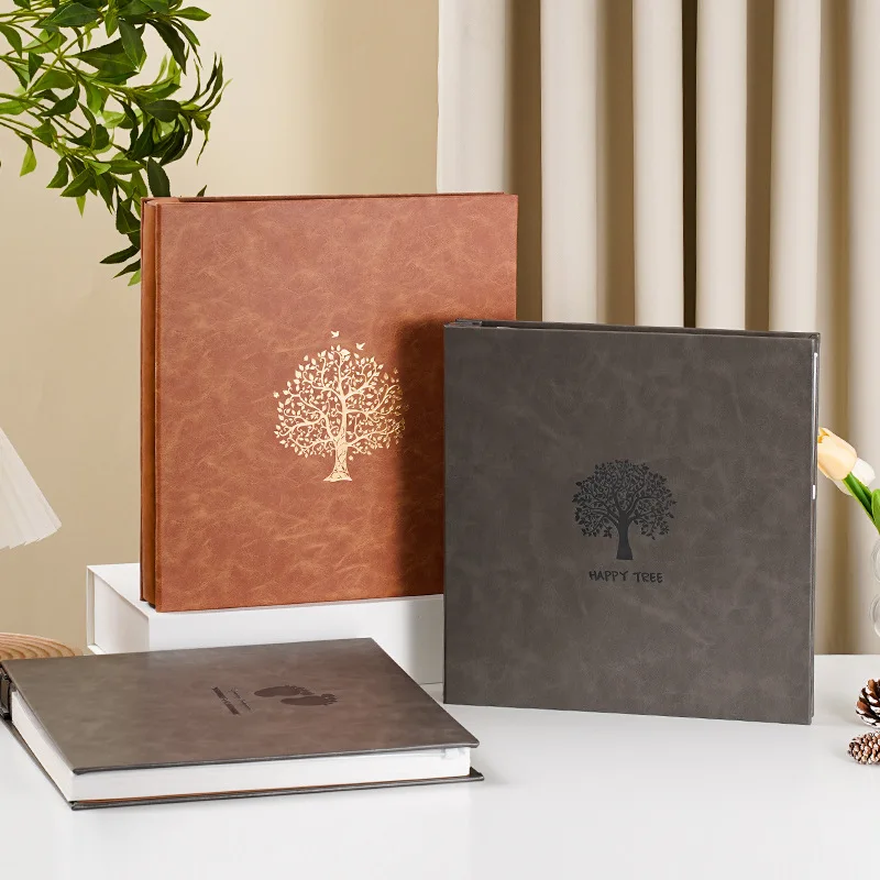 Leather Self-adhesive Film Photo Studio Photo Album Diy Photo Album Large Capacity Creative Commemorative Album