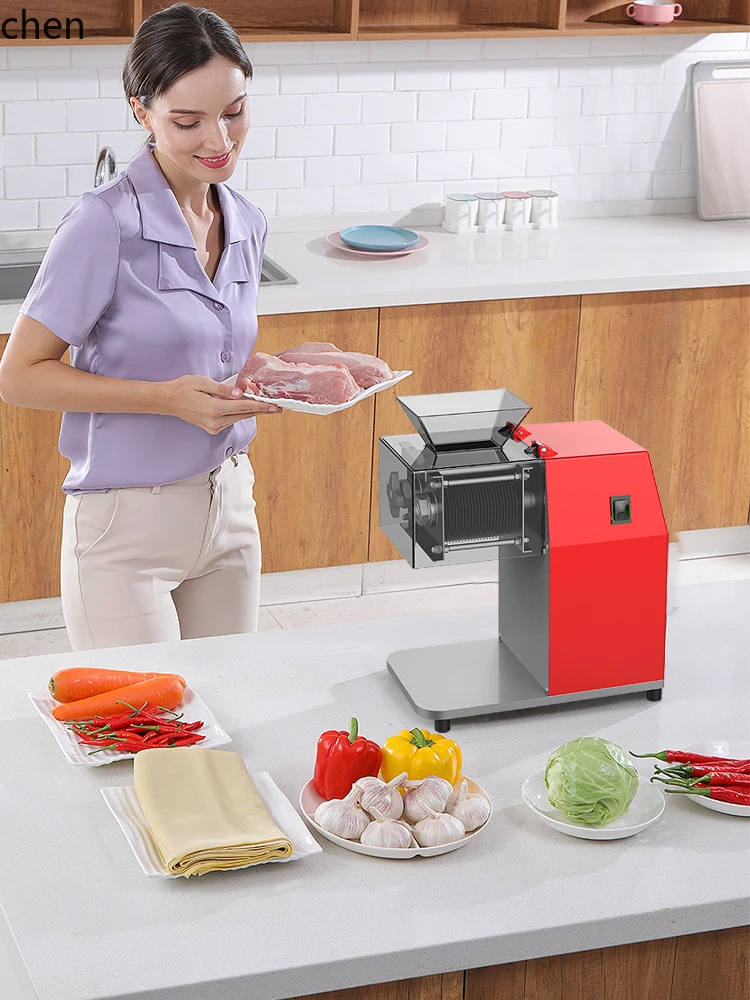 Affettatrice da tavolo elettrica automatica multifunzionale ZML ad alta potenza in acciaio inossidabile