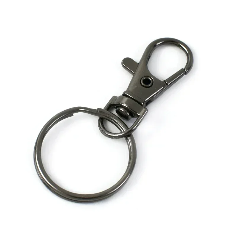 Meetee 20/30/40/50Pcs Swivel Loster Verschlüsse 25mm Metall Clip Schnallen Keychain O Ring haken Hund Kragen Tasche DIY Hardware Zubehör