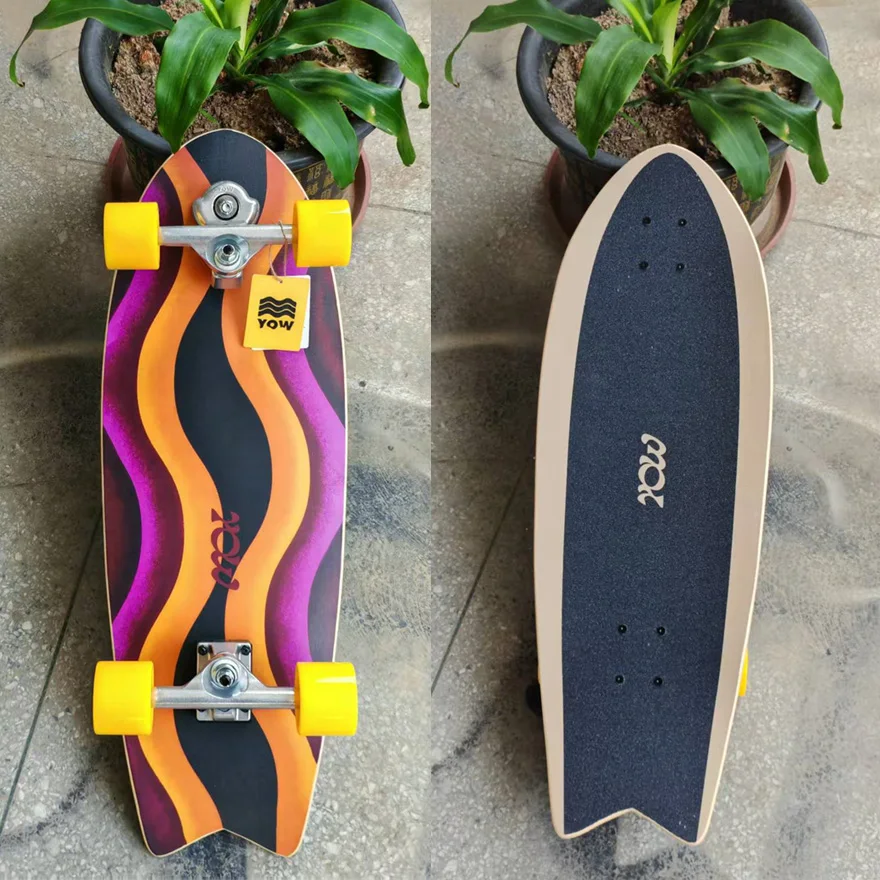ชุดสเก็ตบอร์ดแลนด์เซิร์ฟ YOW พร้อมอุปกรณ์ครบชุด คุณภาพดี ระบบสปริง แบรนด์ดัง พร้อมทรัค ล้อ ลูกปืน และเครื่องมือ