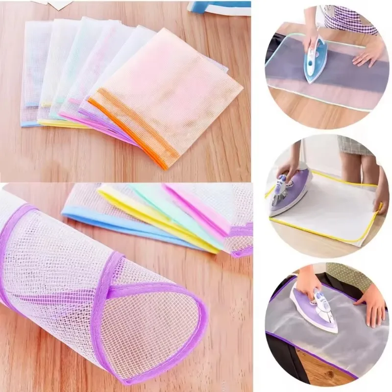 1/3Pcs Cloth Protective Press Mesh Insulation Ironing Board Mat Cover Against Pressing Pad Mini Iron Random Colors
