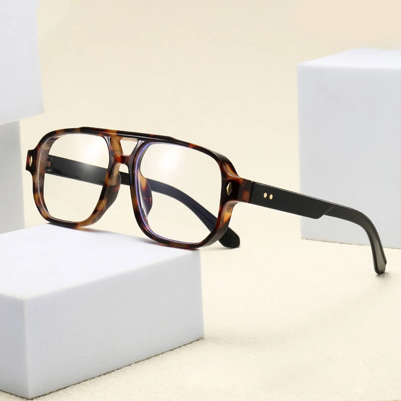 Square Frame Eyeglasses, Trendy Vision Glasses