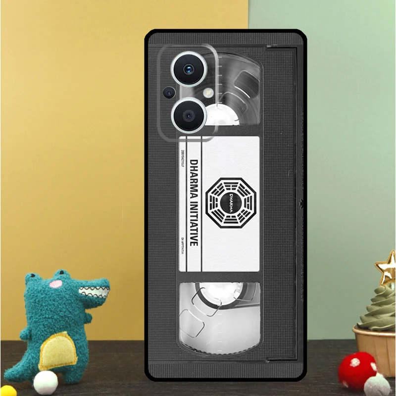 حافظة شريطية ريترو VHS لهاتف OPPO Reno 13 F 11F 11 12 8T 7 8 10 Pro OPPO Find X8 X6 Pro X3 X5 Lite غطاء شل