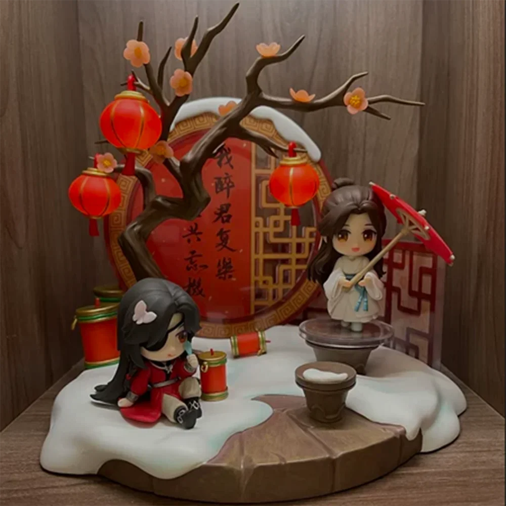 

Anime Heaven Official Blessing Hua Cheng Xie Lian Q Version Figure Tian Guan Ci Fu Toy Gift Desktop Decor Collectible Model