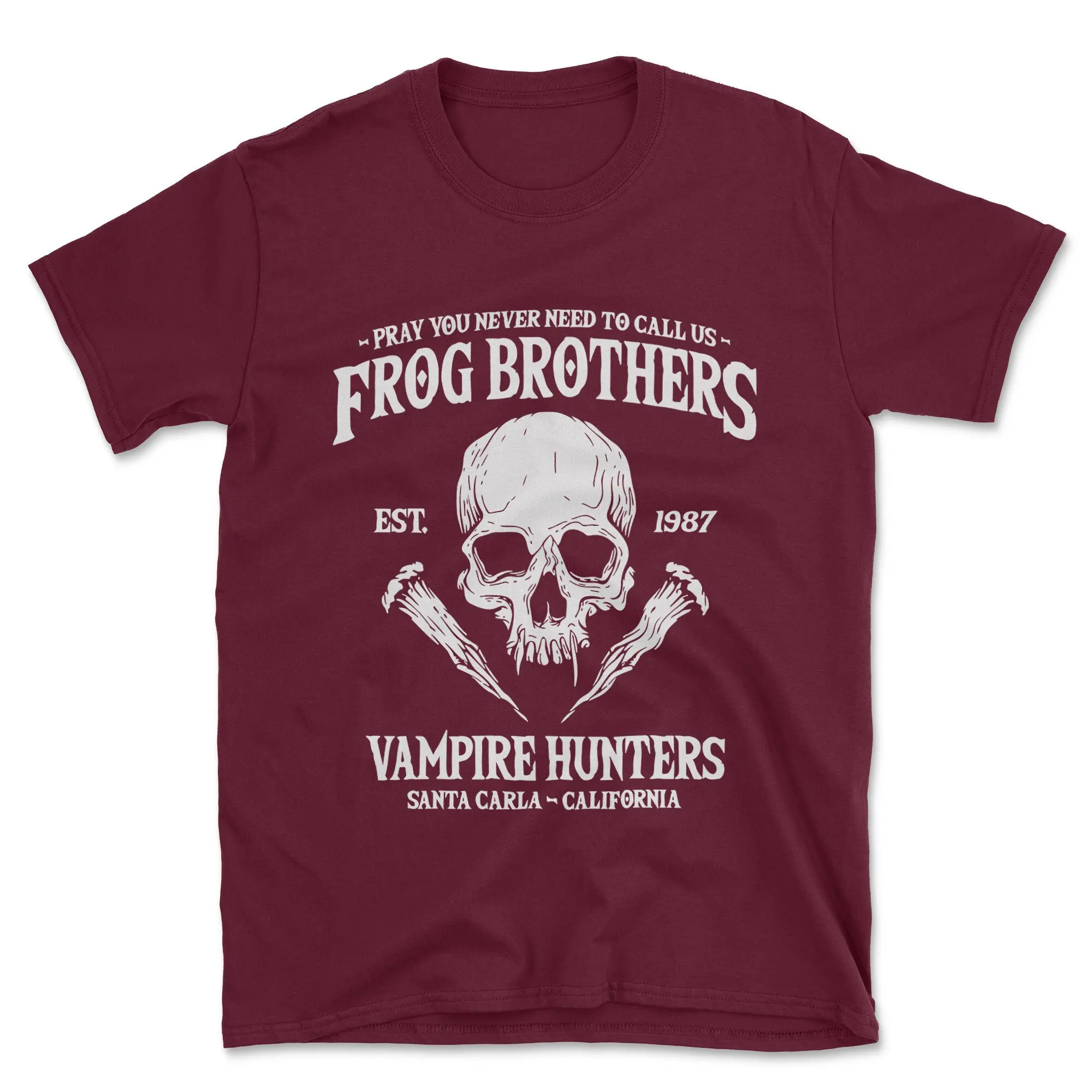 Horror Film Inspired T Shirt Vampire Hunters Frog Brothers Fan Gear Comfy Cotton Perfect for Cult Movie Enthusiasts