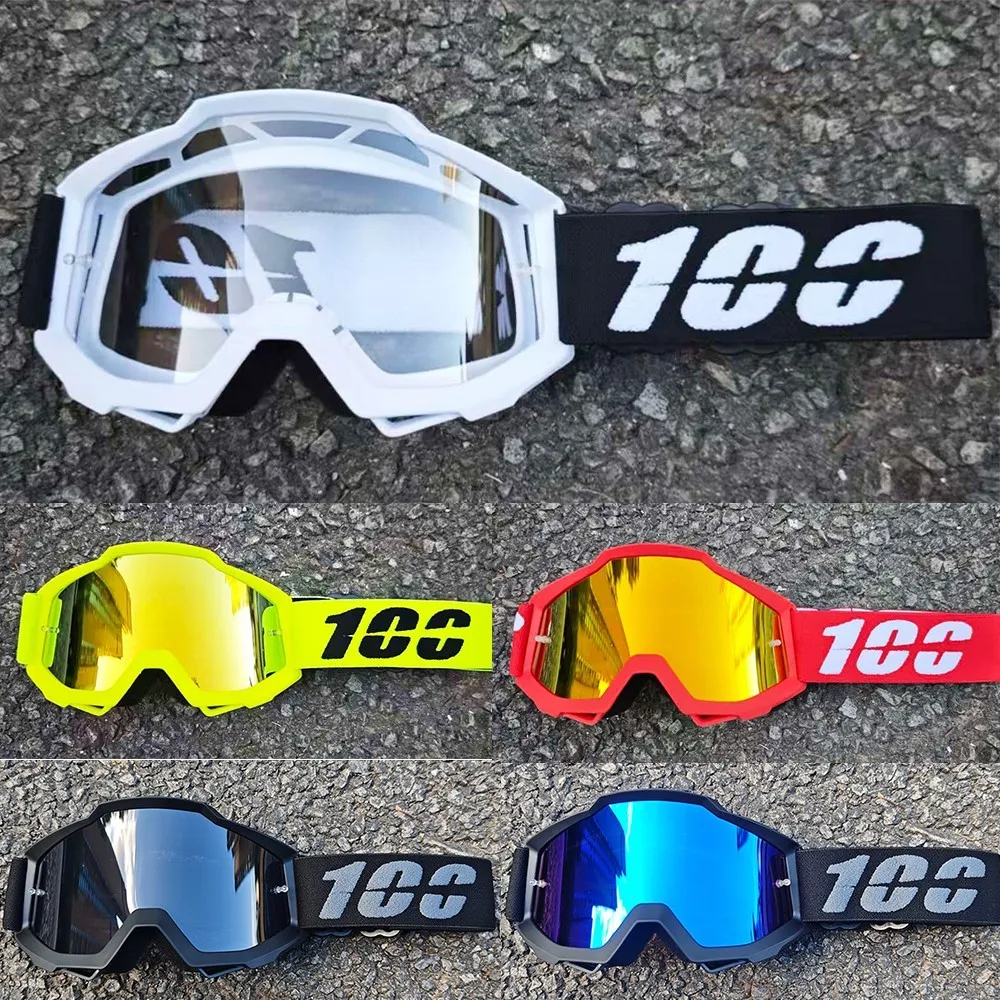 

100 Goggles Wear Resistant Motorcycle Glasses Stable Fit Non-Shaking For Wilderness Adventure Remote Road Riding