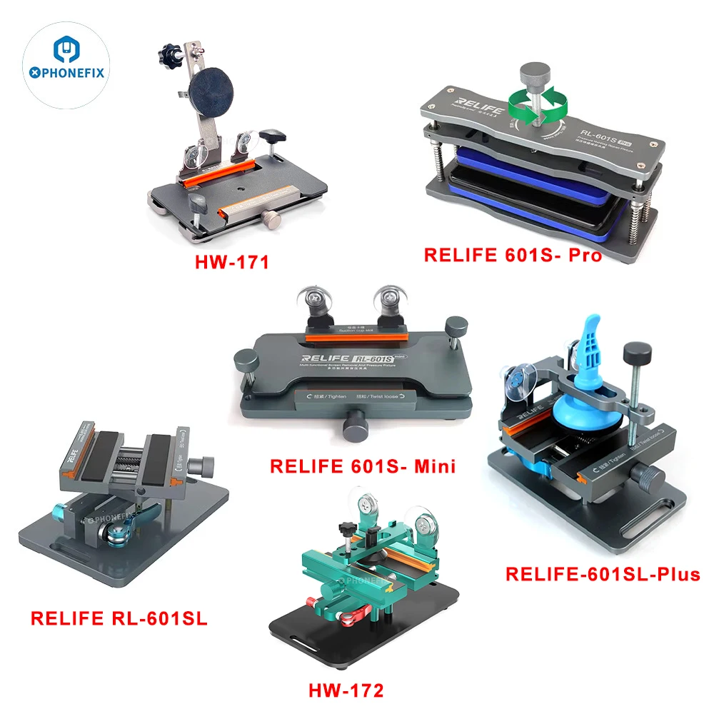 

M-Triangle DP-203 RELIFE RL-601S Pro Free Heating LCD Screen Separator Quick Screen Removal Fixture for iPhone Android Repair