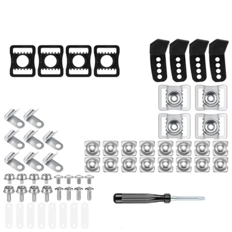 For Football Helmet Facemask Fastener Replacement Set With Screwdriver, Repair Kit For Helmet Hardware