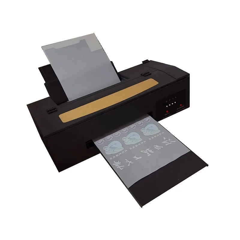 Máquina de impresión de camisetas de inyección de tinta de película PET A3, impresora de inyección de tinta de etiquetas adhesivas L1800 para camisetas, transferencia de calor, pequeñas empresas CE