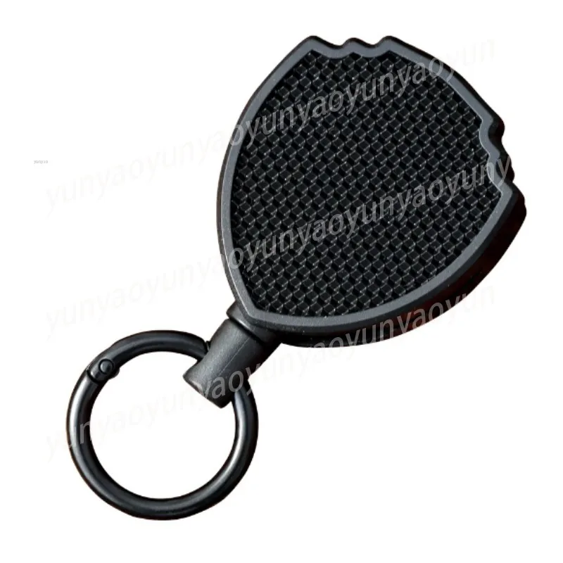 Retractable Puller Keychain Metal Clip ID Badge Holder Anti Lost Lanyard for Outdoor Use