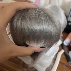 New 1/3 1/4 1/6 Doll's Wig for 60/45/30cm Bjd Doll Soft Silk Short Hair Color Blocked Toys Dress Up Doll Accessories, No Doll