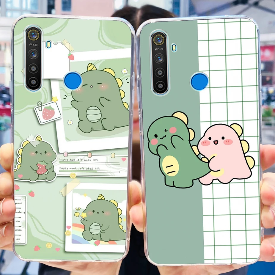 For Realme 5 Pro Case Realme 5i 5S Cute Fashion Painted Cover Clear Silicone Phone Case For Realme 5S 5i Realme5 Pro Soft Fundas