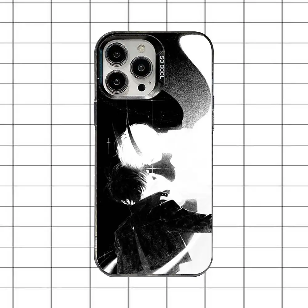 حافظة هاتف Omniscient Reader Viewpoint لهاتف iPhone 16,15,14,13,12,11,8,7,Pro,Max,Plus,Mini,XS,SE مضادة للسقوط باللون الأسود غير اللامع