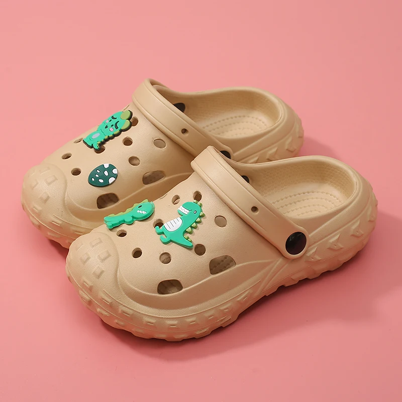 

A pair of children's summer slip-on shoes with a front opening, soft and comfortable slippers, size 26/27-42/43，ZZ-666-DS03