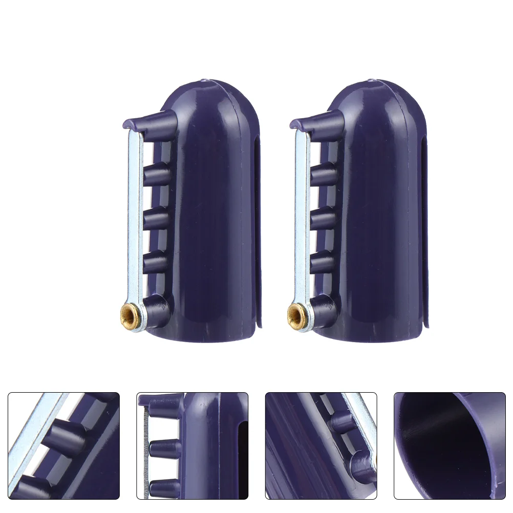 

2PCS Wire Guide Crochet Tool Durable Lightweight Knitting Accessories Plastic Braided Thimble Yarn Sewing Needle