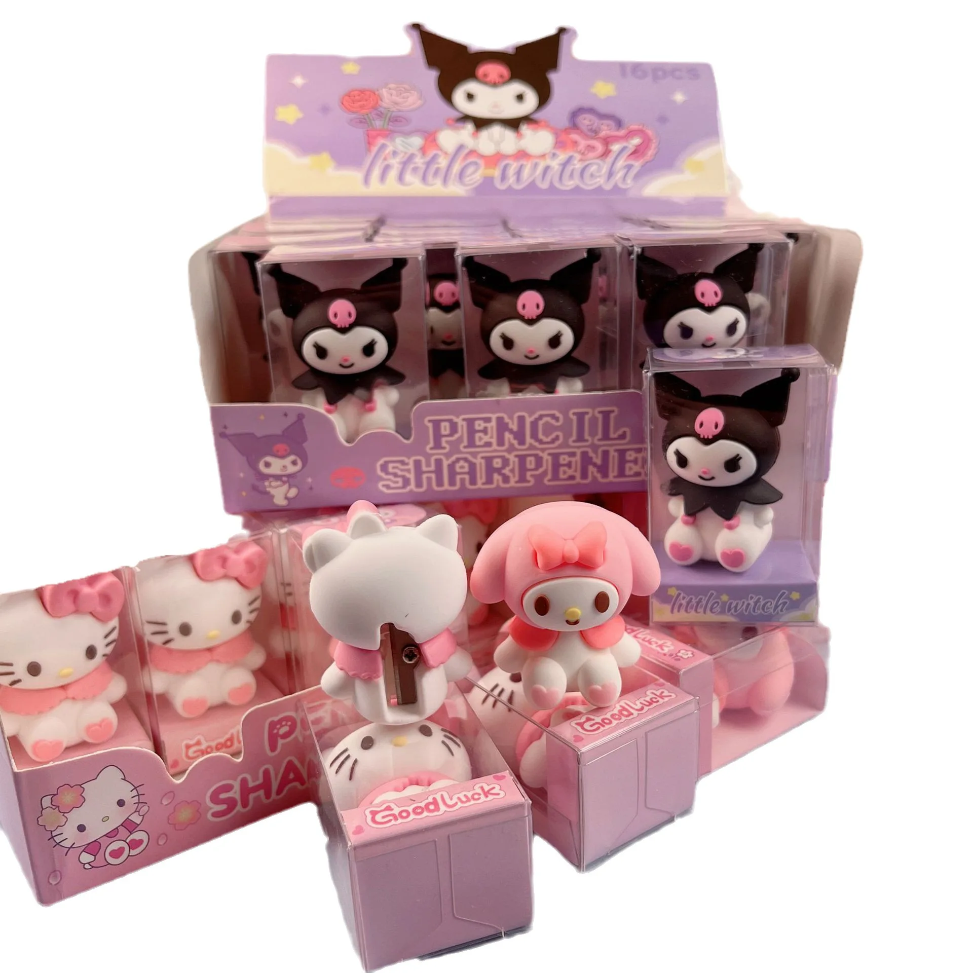 Sanrio Puntenslijper, Schattige Handmatige Puntenslijper Voor Kinderen, Kawaii Schoolbenodigdheden Voor Meisjes (1 Stuks)