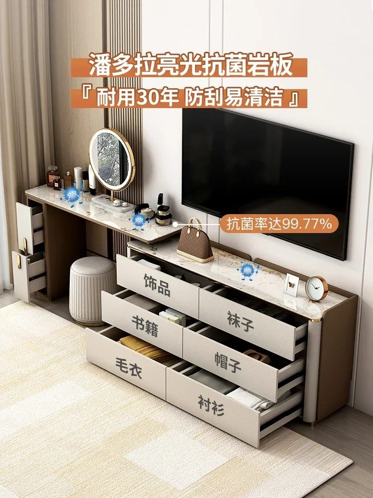 Combination Integrated Chest  Master Bedroom Retractable Small Apartment Corner Makeup Table