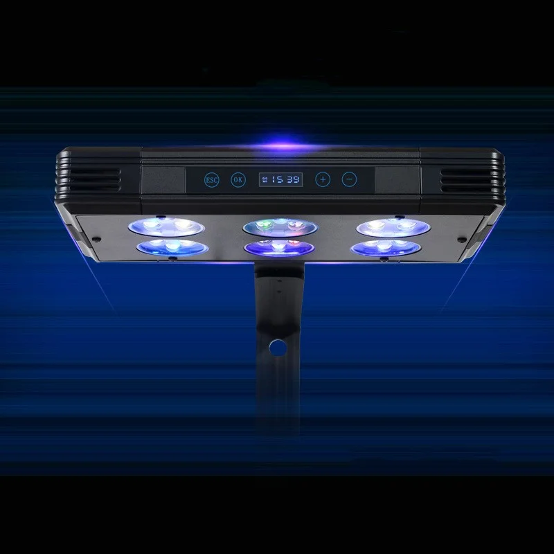 Aquarium Full Spectrum Dimmable Coral Reef Lighting 30W 52W 75W LED Sunrise Sunset with Touch Control Saltwater Lighting