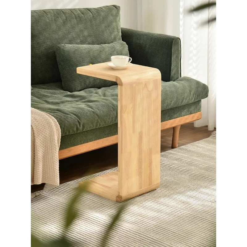 

Creative C-shaped sofa side table movable end table for living room minimalist bay window small coffee table bedroom bedside