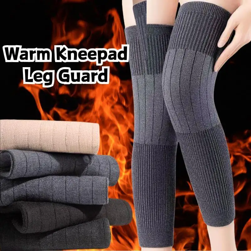 HEIßER Winter Verdicken Warme Kneepad Bein Schutz Frauen Männer Winddicht Coldproof Beinlinge Knie Kappe Bein Ärmeln Sport Knie Protector