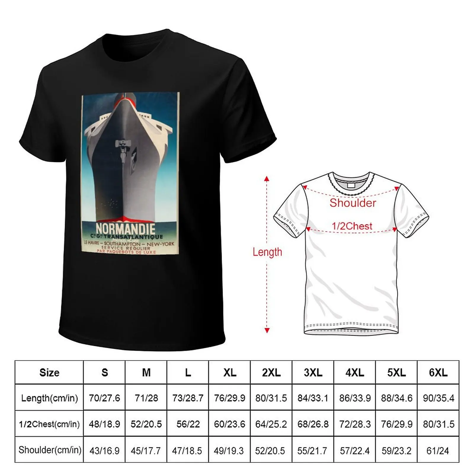 A. M. Cassandre Normandie T-Shirt Basic Plain Tee for Spring and Summer