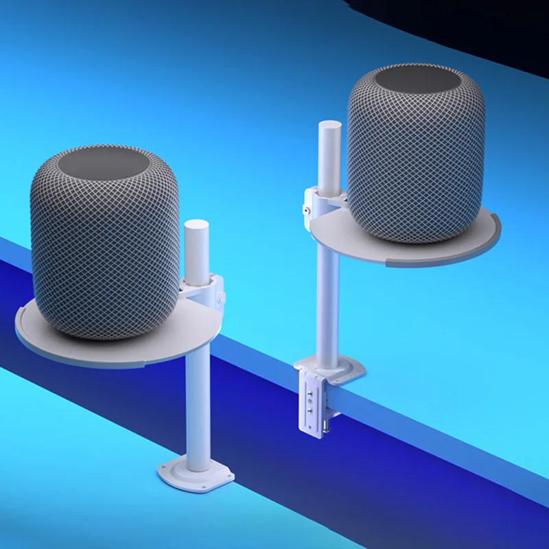 30-50cm Height Speaker Stand Adjustable Desk Mount Lift 9/12KG Load Audio Rack 160 Rotation For Desktop Portable Speakers Home
