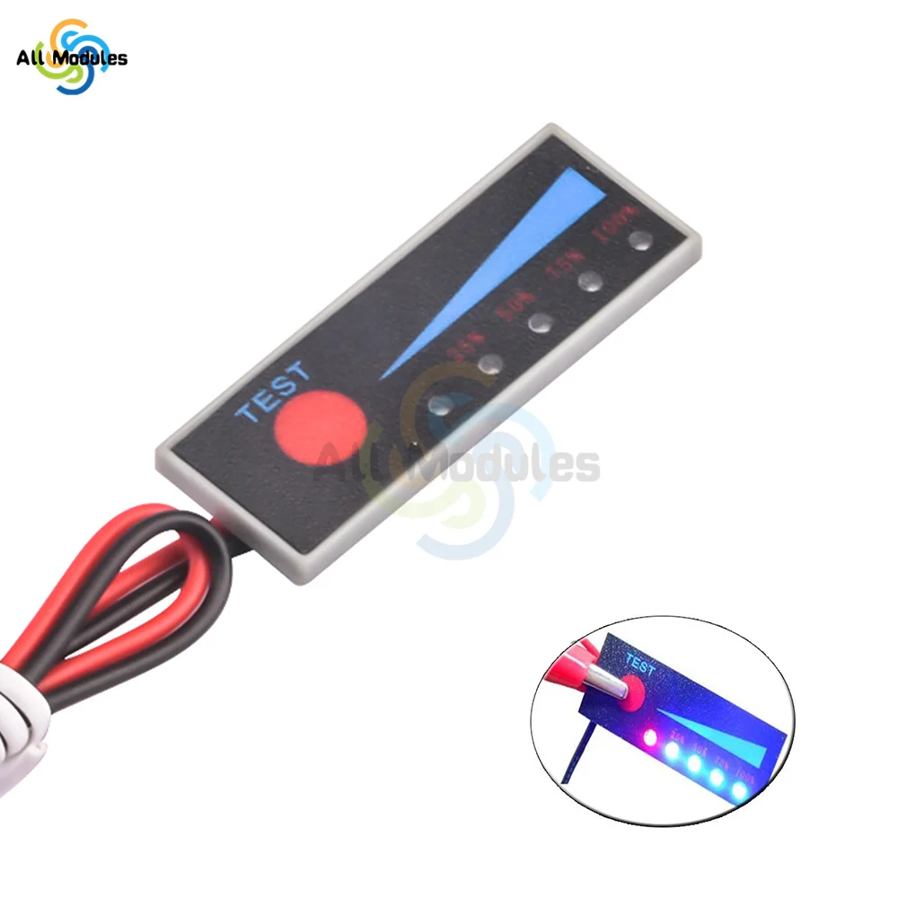 BMS 1S 2S 3S 4S 5S 6S 7S Lithium LiFePO4 Battery Capacity Test Power Level Indicator LED Light Display For Electric Tool Charge