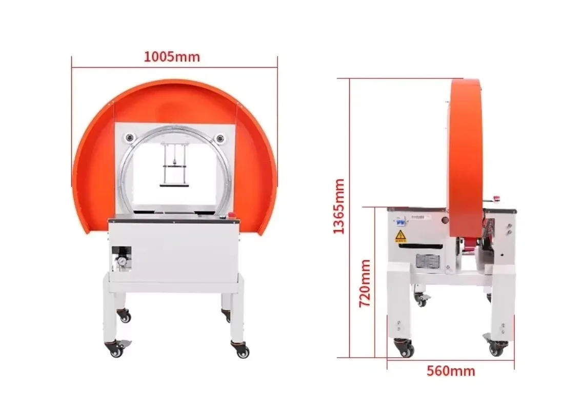 

FXW4030 Adhesive Tape Dispenser for Carton Box Sealing Packing Circle Tape Machine Carton Wrapping Tool
