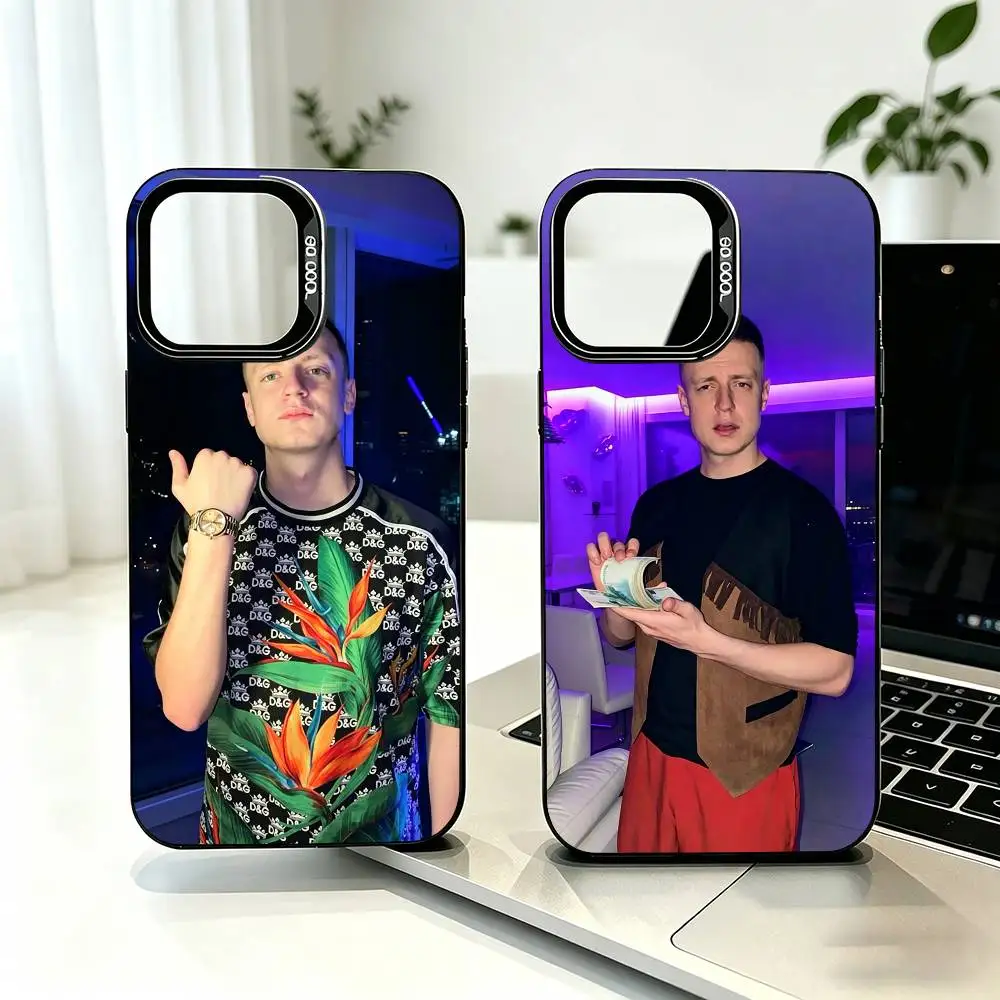 

T-Trash Streamer Mellstroy Phone Case For iPhone 17,16,15,14,13,12,11 Plus,Pro Max,XS,Colorful Silver Black Cover