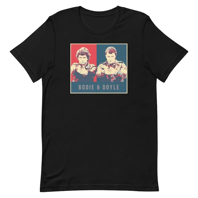 

The Professionals UK TV Show 70's Bodie & Doyle Unisex t-shirt