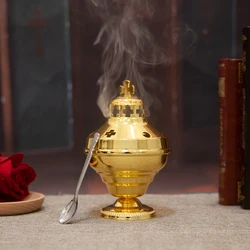 HTISOK Authentic Orthodox Church Mass Supplies with Greek Style Incense Burners, Combining Classic and Eastern Elements